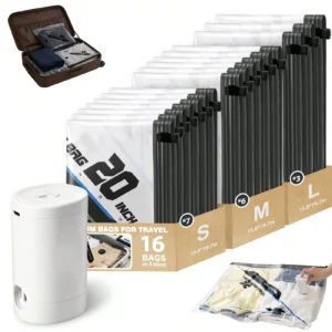 16 Pack Travel Vacuum Storage Bags