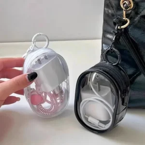 Mini Transparent Zipper Storage Bag