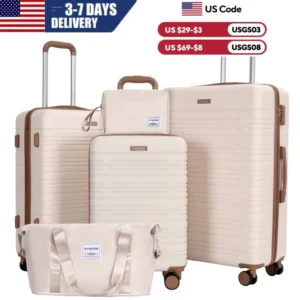 Sets 5-Piece Suitcases with TSA Lock